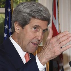 U.S. Secretary of State John Kerry speaks during a press conference with New Zealand Prime Minister John Key at Premier House in Wellington, New Zealand Sunday, Nov. 13, 2016. The United States has agreed to resettle an unspecified number of refugees languishing in Pacific island camps in a deal that is expected to inspire more asylum seekers to attempt to reach Australia by boat, officials said on Sunday. U.S. Secretary of StateKerry confirmed that the United States had "agreed to consider referrals" from the United Nations refugee agency on Australia's refugees. 