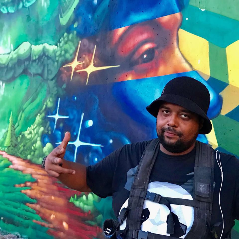 Artist Rahmaan Statik says working on the Spanish Community Center mural was “an honor . . . years in the making.”