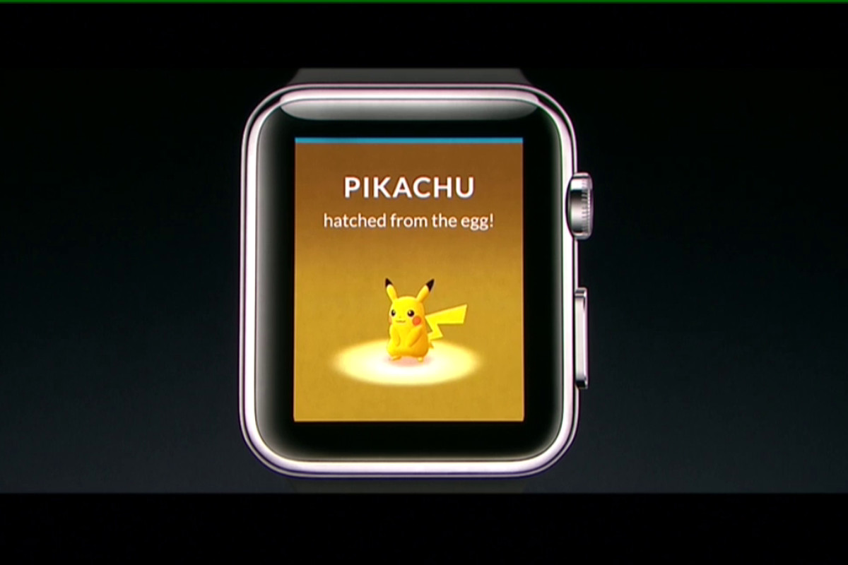 Hatching a Pikachu on Apple Watch