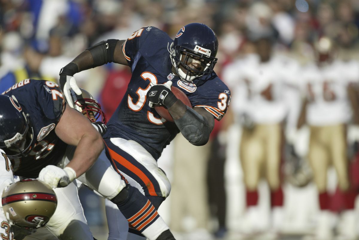 Celebrating 20th anniversary of Bears' miracle wins, Mike Brown OT  pick-sixes