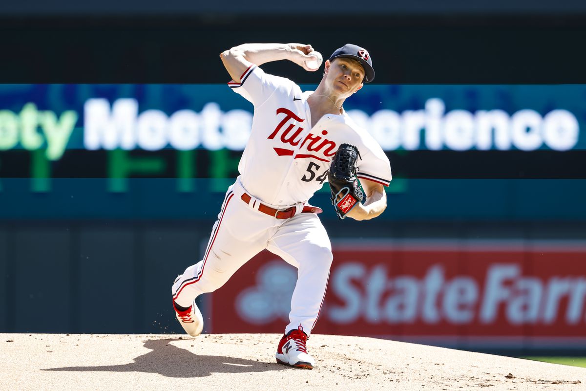 Sonny Gray #54 of the Minnesota Twins delivers a pitch against the Chicago White Sox in the first inning of the game at Target Field on April 12, 2023 in Minneapolis, Minnesota. The Twins defeated the White Sox 3-1.