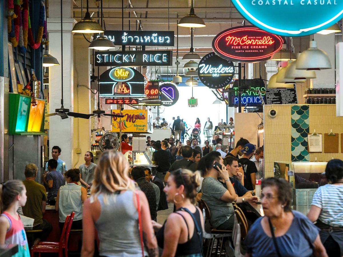 Grand Central Market in Downtown Los Angeles