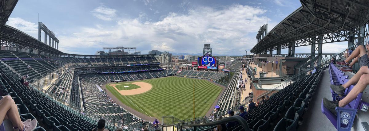 Literally at the mile high. Coors Field. July 31, 2022.