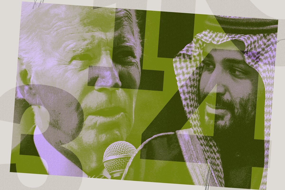 A graphic showing President Joe Biden and Saudi Crown Prince Mohammed bin Salman.