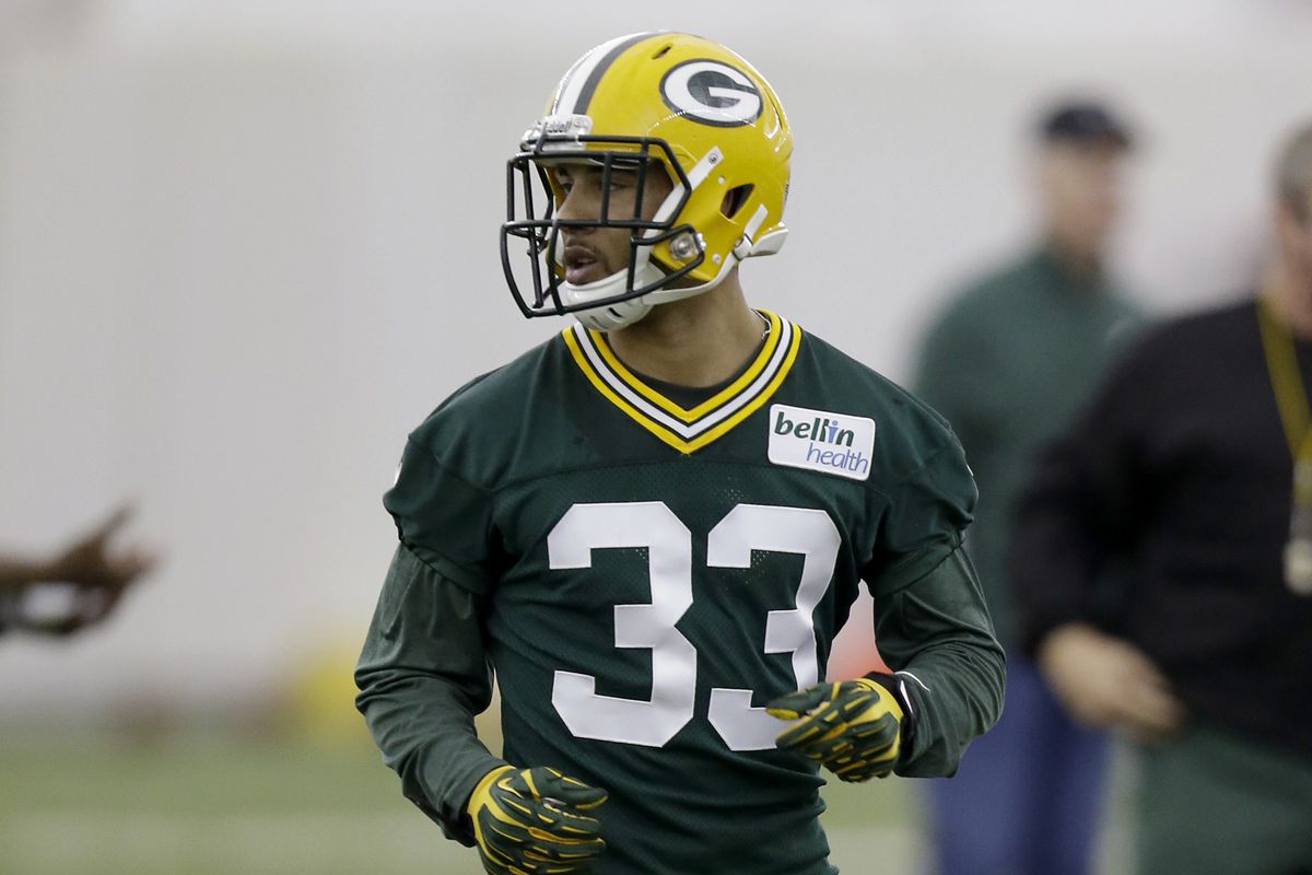 Micah Hyde at the Packers' 2013 rookie camp
