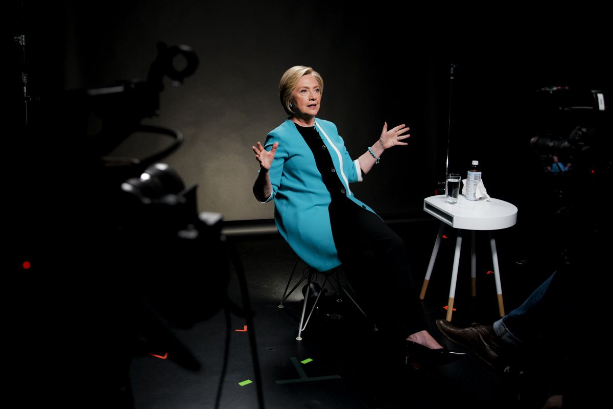 Hillary Clinton during an interview with Vox’s Ezra Klein on September 12, 2017.