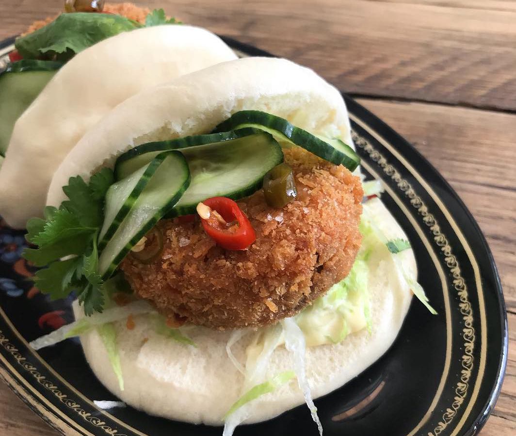 Pork nugget bao at Arch Rivals E7, one of east London’s best snacks