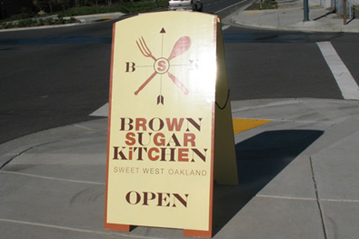 Brown Sugar Kitchen street signage. 