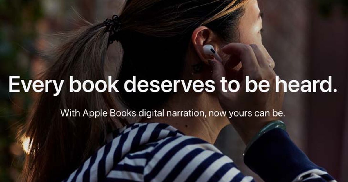 Apple Books quietly launches AI-narrated audiobooks