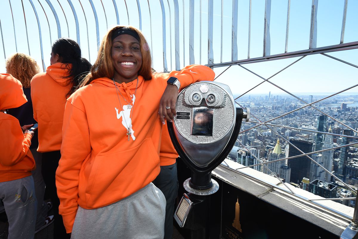 WNBA Draftees at Empire State Building