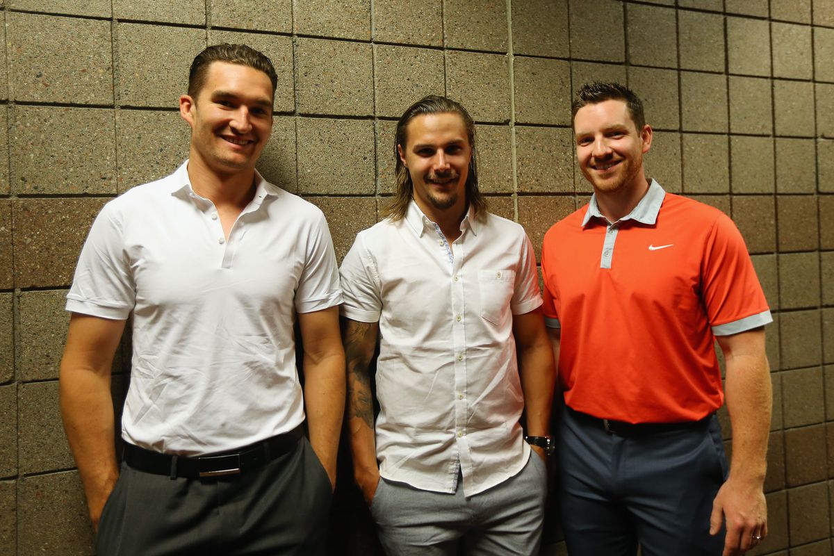 Wonder if these three have been practising their 3-on-3 tactics?