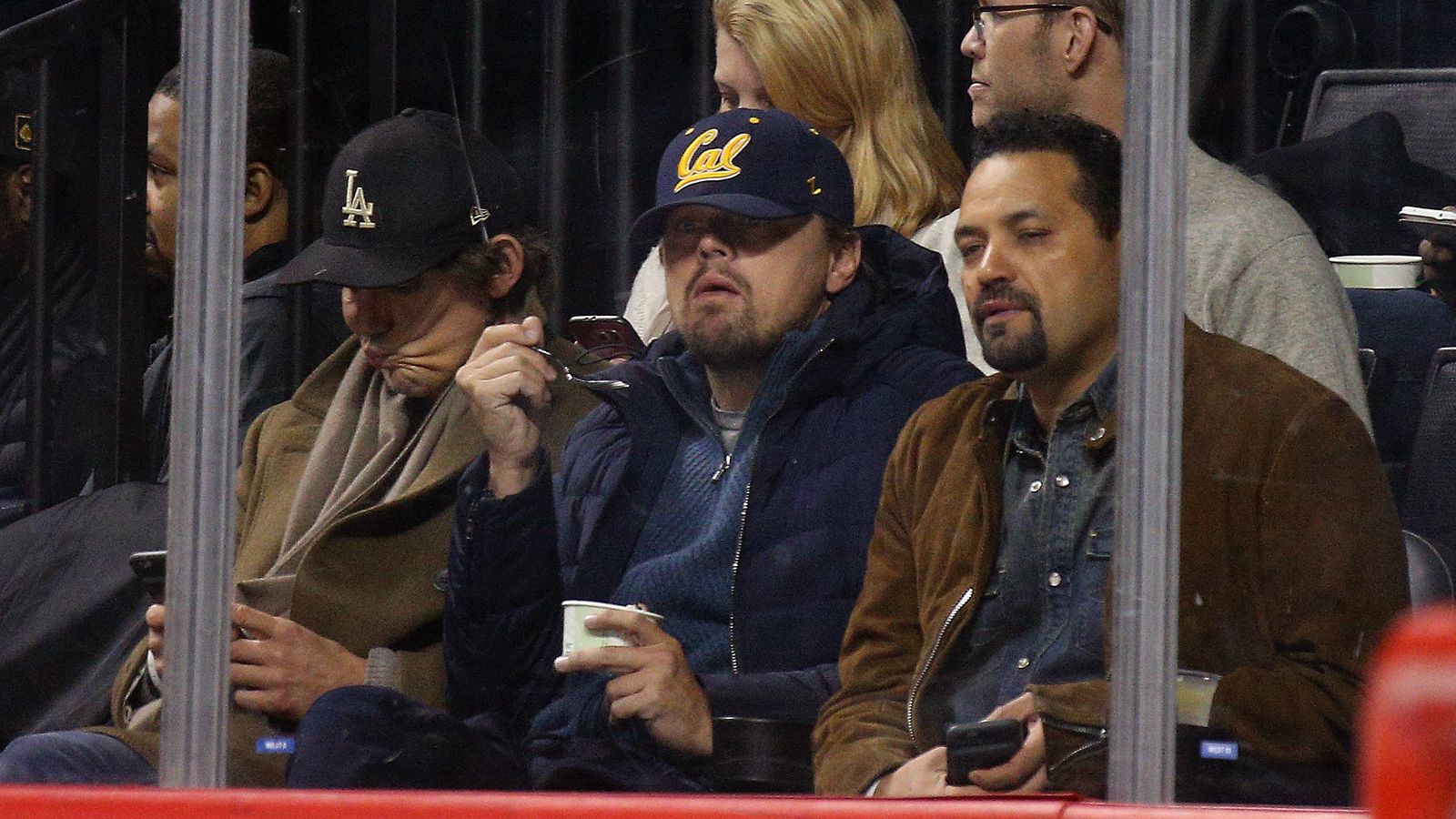Leonardo DiCaprio spotted in Cal hat.