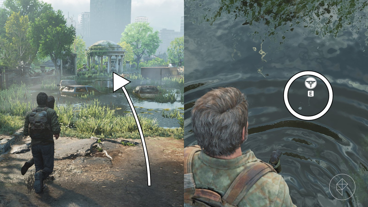 Melinda Davidson Firefly pendant location during the ‘Capitol Building” section of “The Outskirts” chapter in The Last of Us Part 1