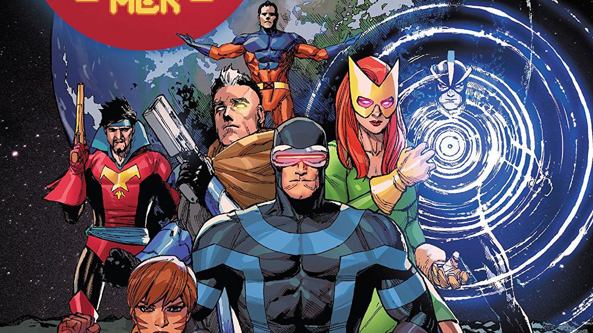 Cyclops and family on the cover of X-Men #1, Marvel Comics (2019).