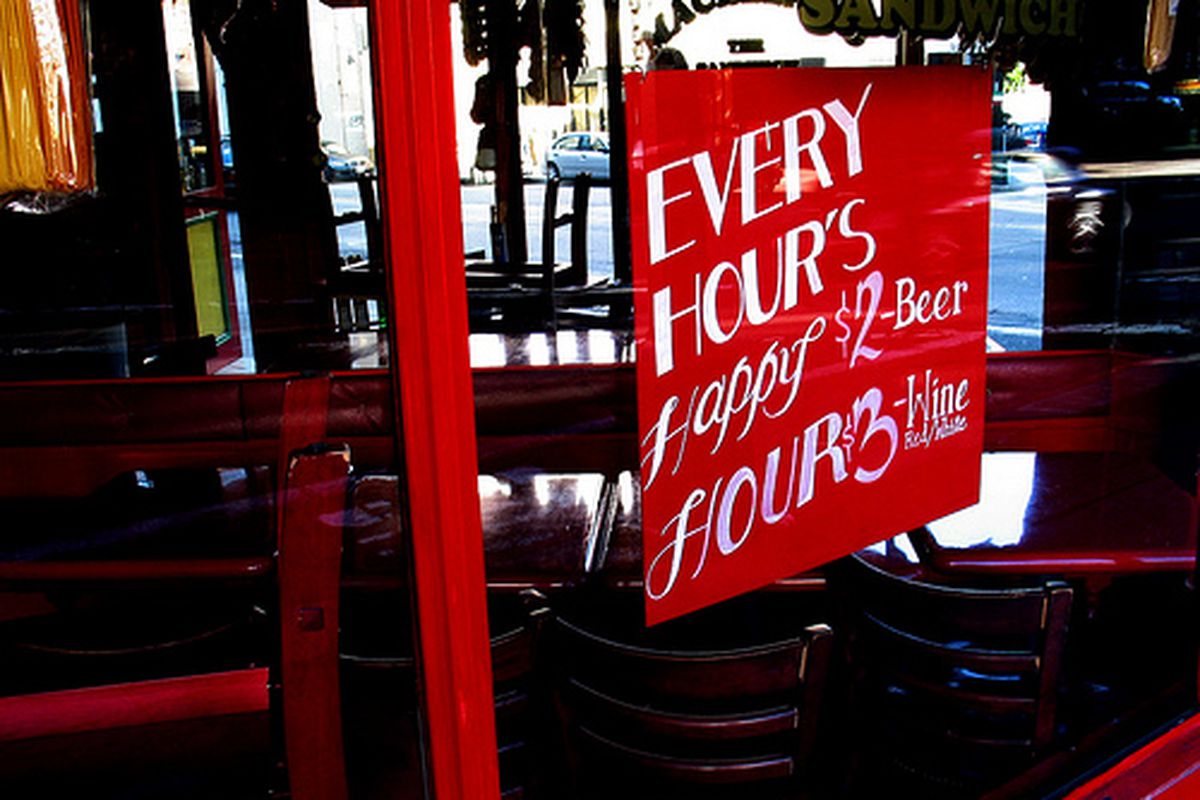 Every hour's happy hour. 