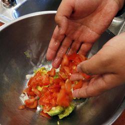 Alejandro Rodrguez learns to cook in the kitchen at Glendale-Mountain View Community Learning Center in Salt Lake City on Monday, March 7, 2016. 
