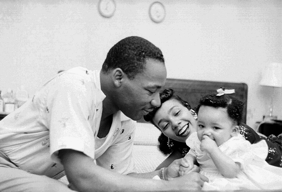MLK with family