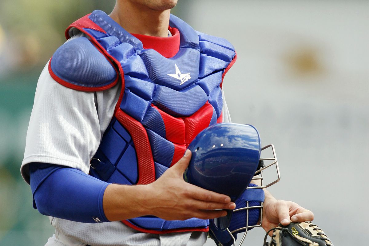Pittsburgh, PA, USA; Chicago Cubs catcher Anthony Recker returns behind the plate against the Pittsburgh Pirates at PNC Park. Credit: Charles LeClaire-US PRESSWIRE