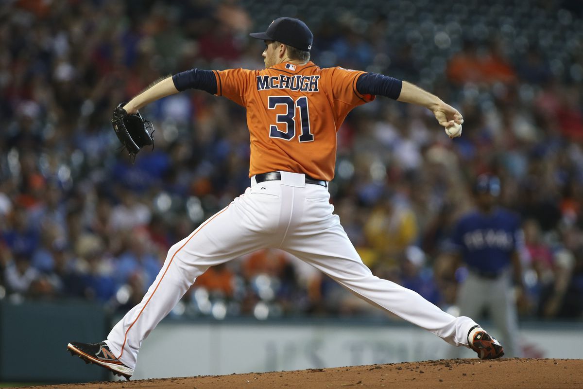 Collin McHugh pitched 6.0 solid innings to earn his tenth win of the 2015 season