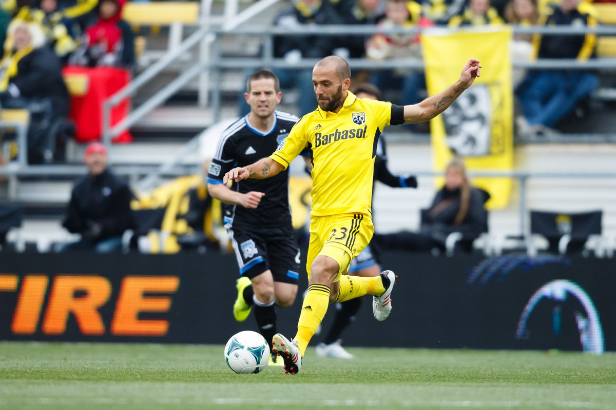 Forcing Federico Higuain out of the middle is a big part of shutting down the Columbus Crew.