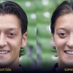 Mesut Özil imagined as "Sophia."