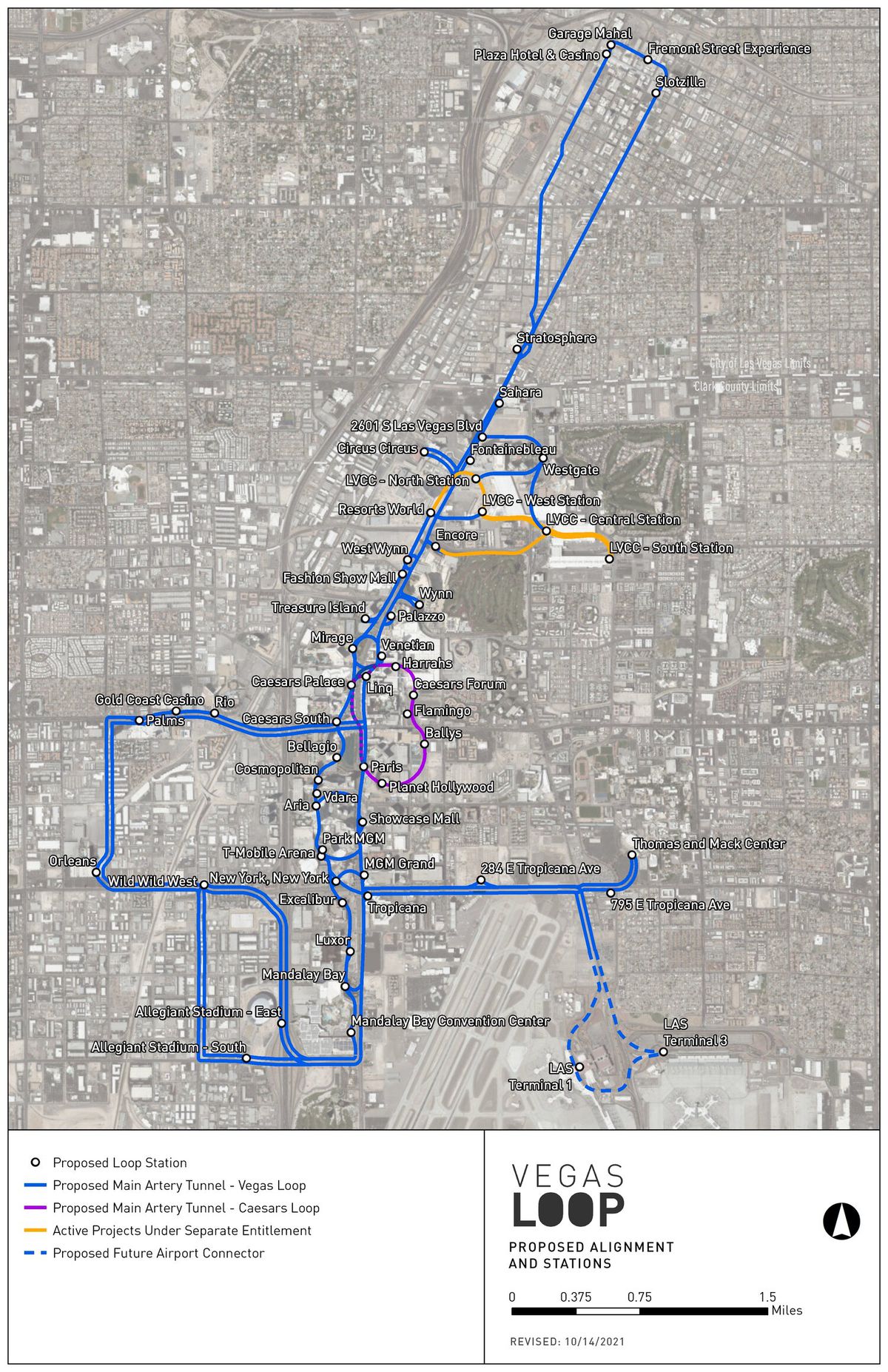 Boring Company, tünellerini Las Vegas şehir merkezine genişletmek için onay aldı