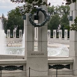 Here’s  the WWII Memorial’s column for Michigan