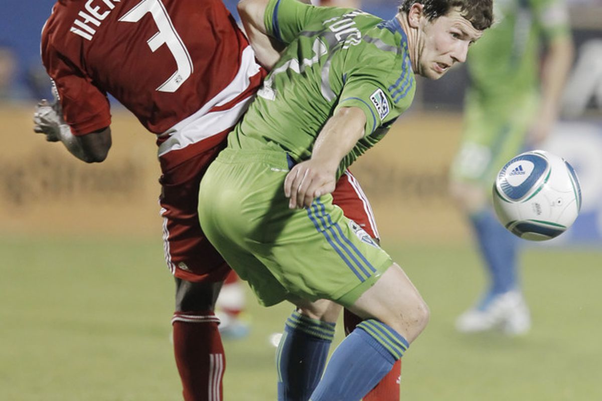 The Seattle Sounders will play FC Dallas on Tuesday in a U.S. Open Cup semifinal. If the Sounders win, they will host the final on Oct. 4. (Photo by Brandon Wade/Getty Images)
