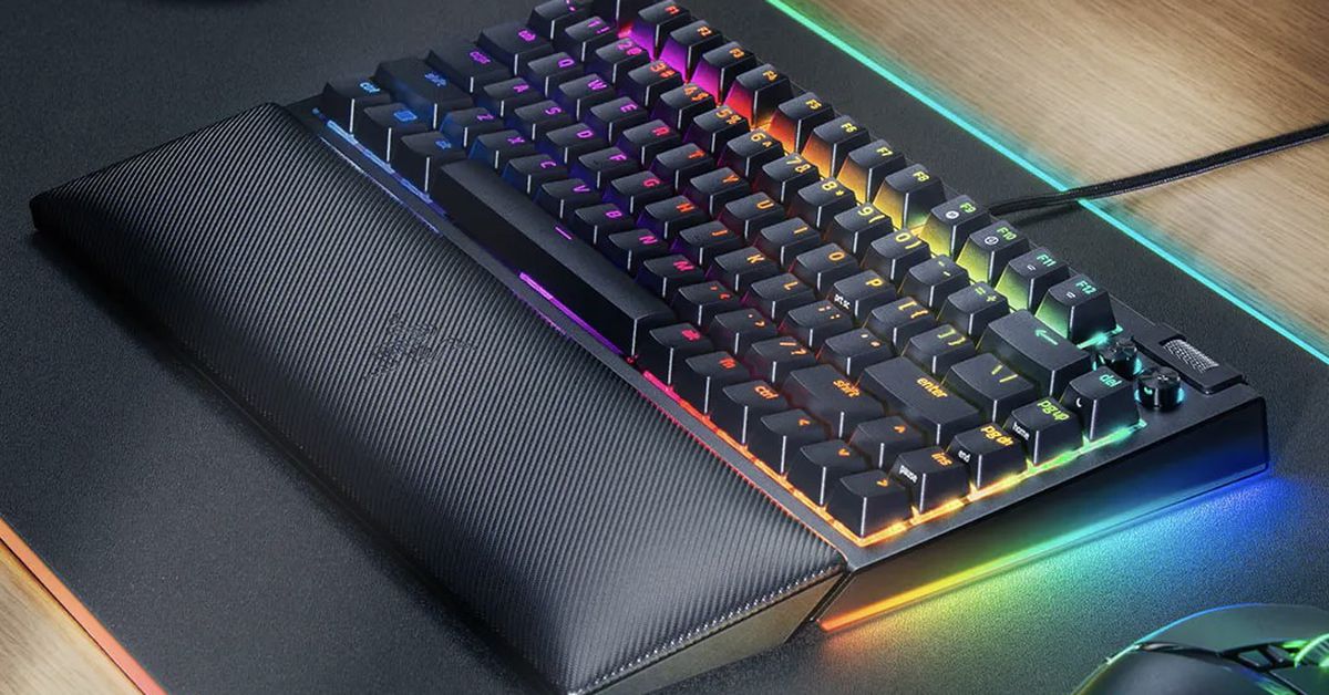 Razer’s BlackWidow V4 mechanical gaming keyboard is customizable for enthusiasts