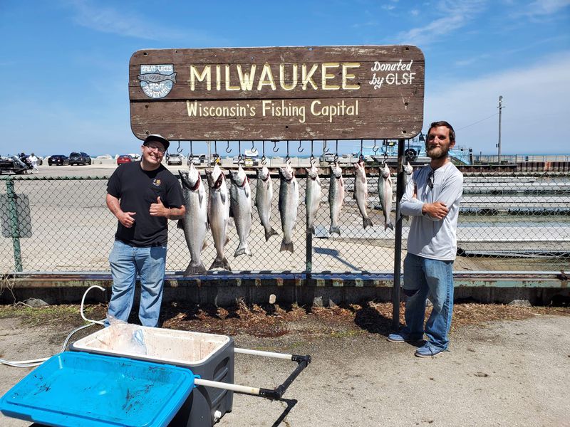 Lake Michigan bounty from Milwaukee. Provided by Nick Mertins