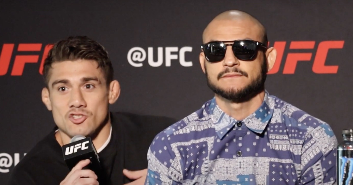 Cub Swanson stoic and silent during bizarre media day with teammate answering all of his questions thumbnail