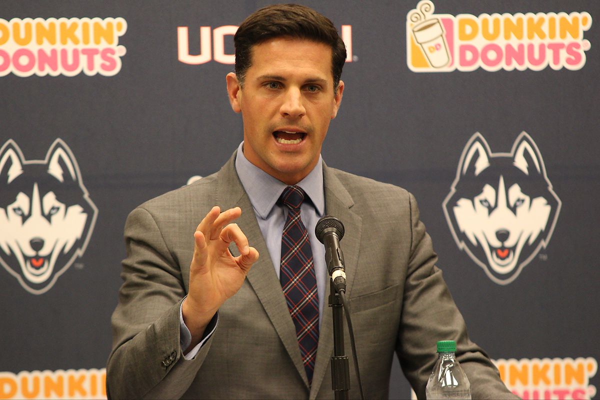 UConn football Bob Diaco is very excited about his latest recruiting class.