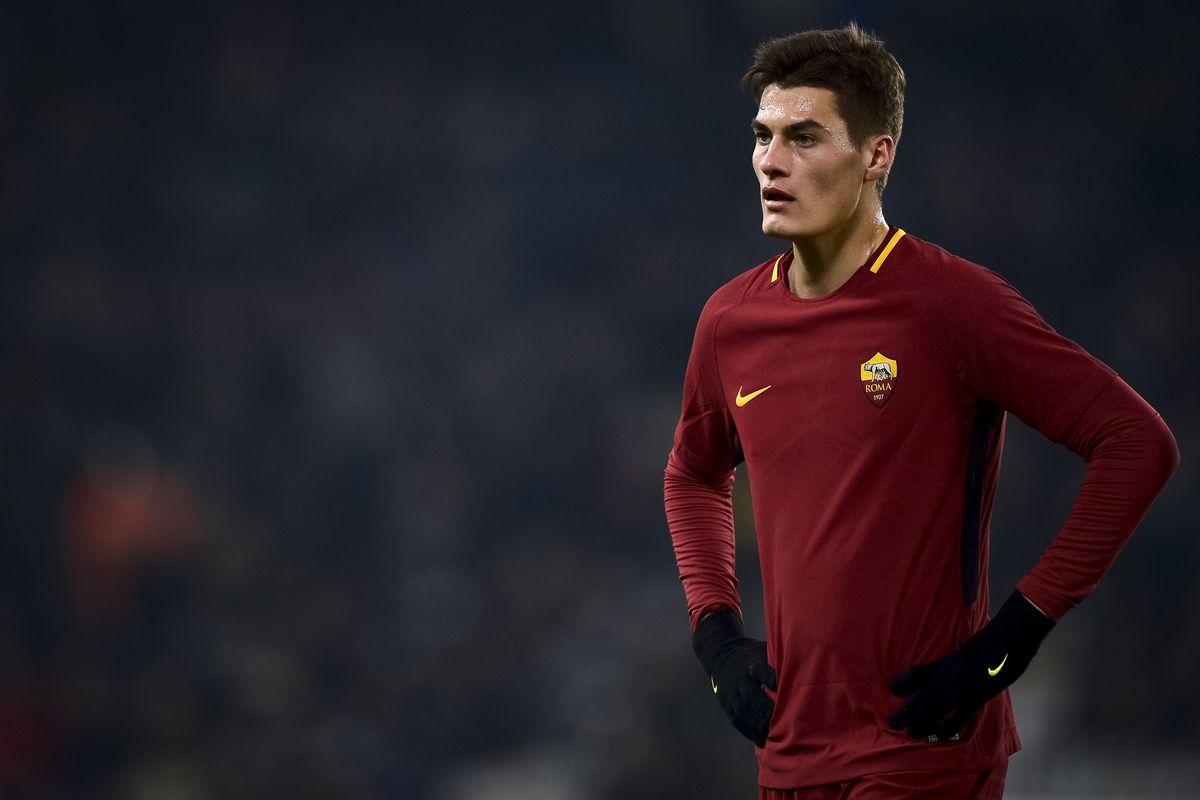 Patrik Schick of AS Roma looks on during the Serie A...