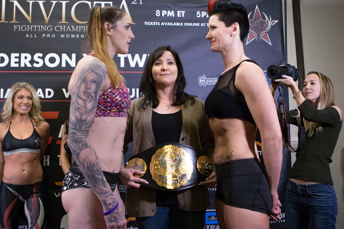 Megan Anderson and Charmaine Tweet will clash in the Invicta FC 21 main event Saturday.
