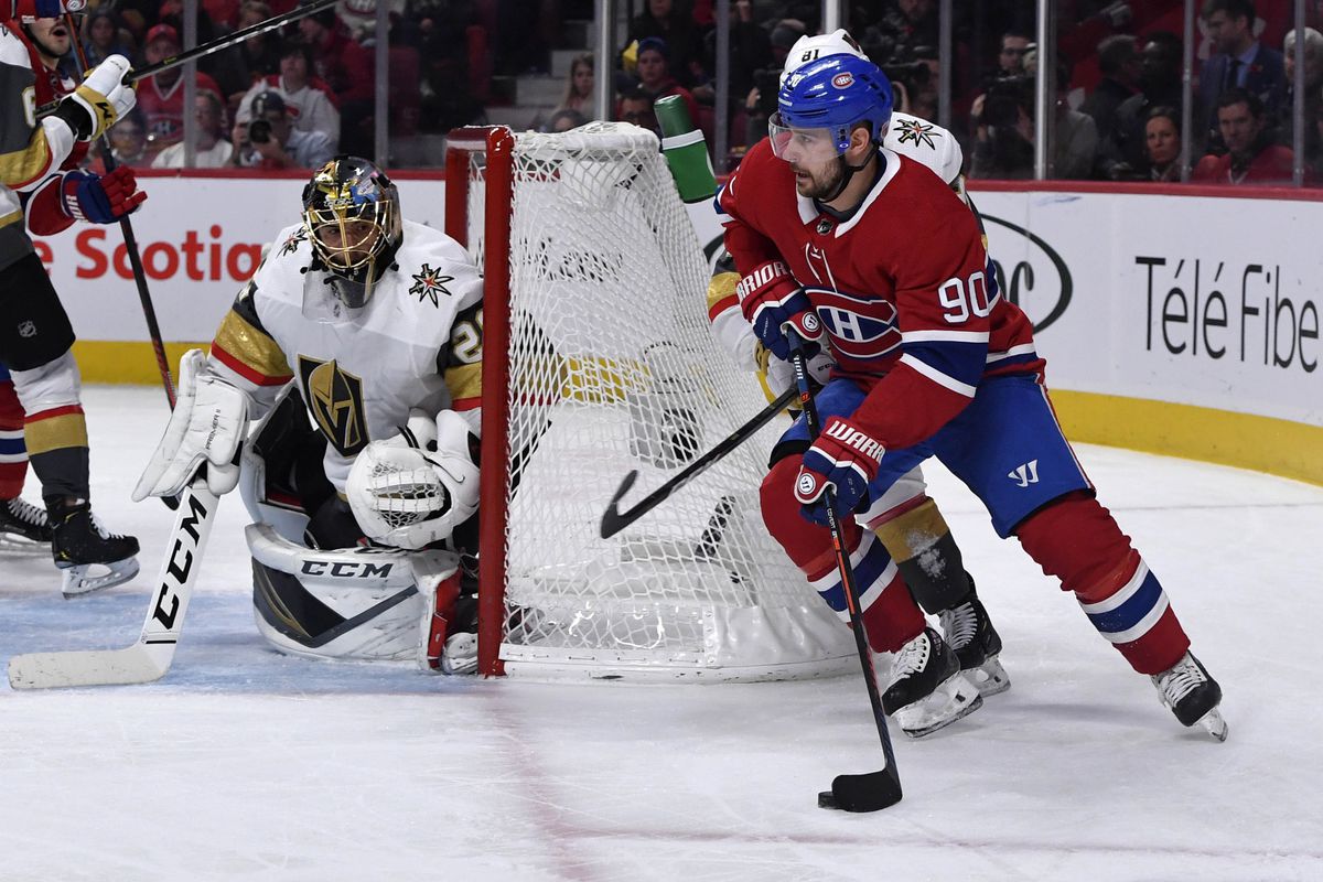 NHL: Vegas Golden Knights at Montreal Canadiens