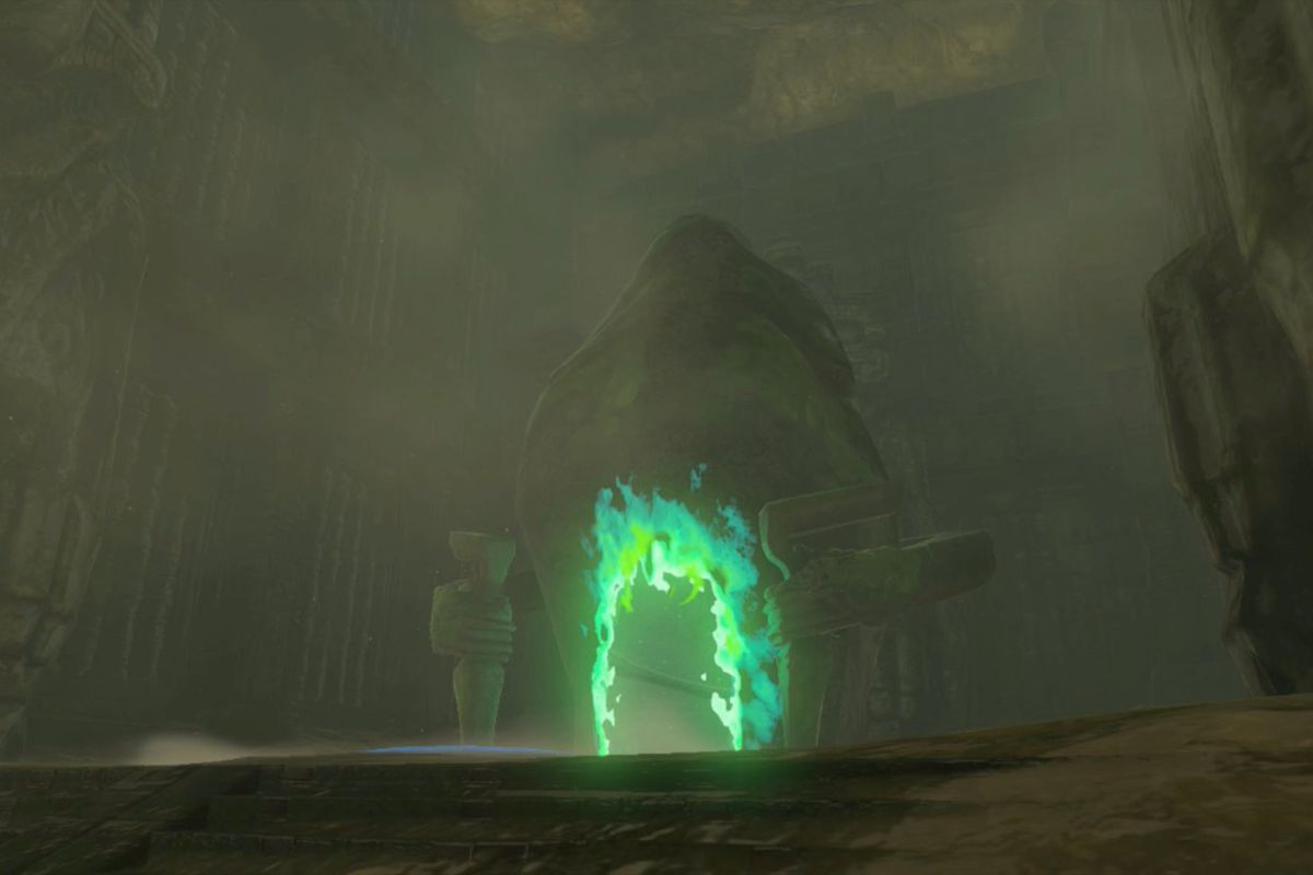 The Legend of Zelda: Tears of the Kingdom Iun-orok Shrine inside Tanagar Canyon West Cave