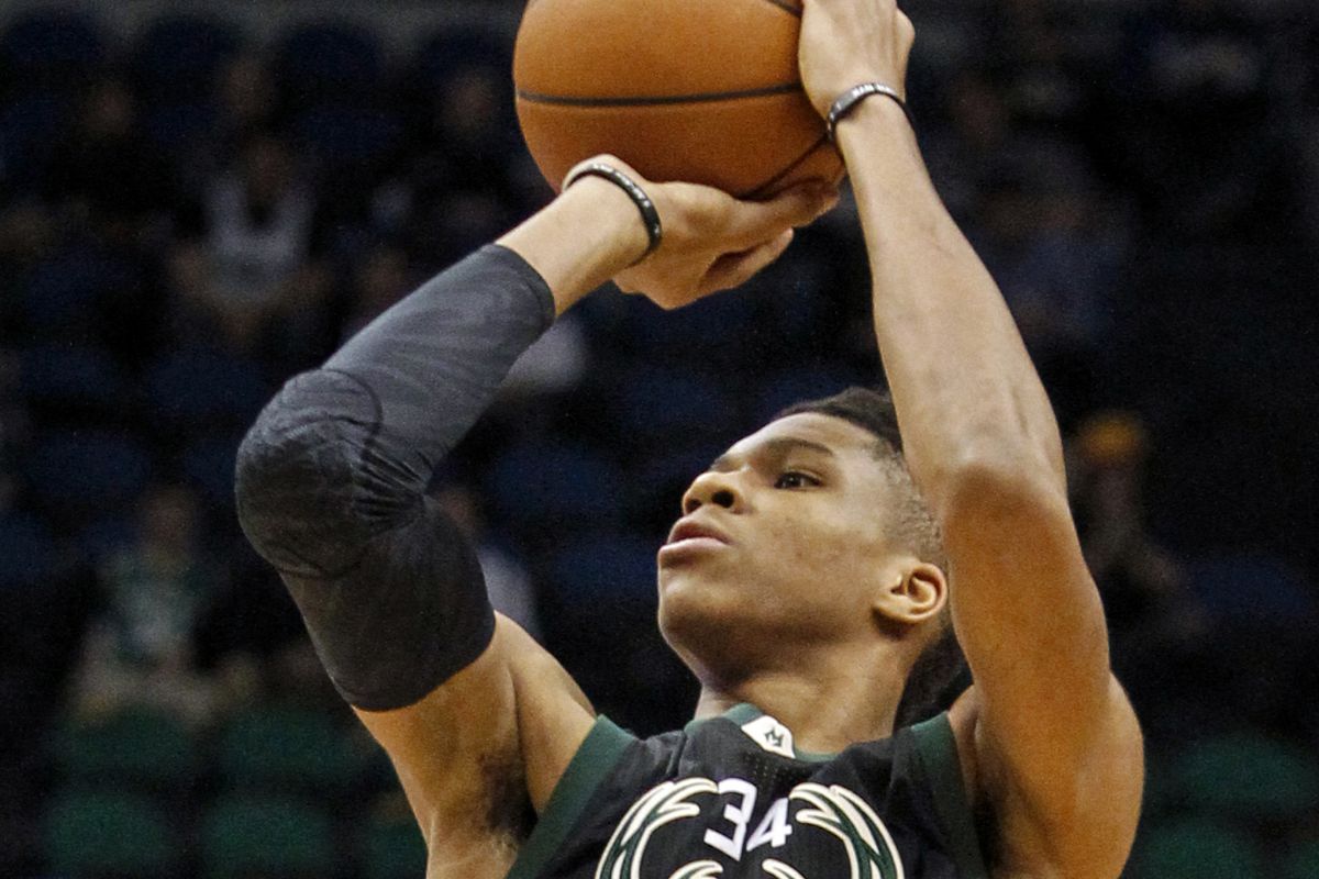 Image result for giannis antetokounmpo shooting