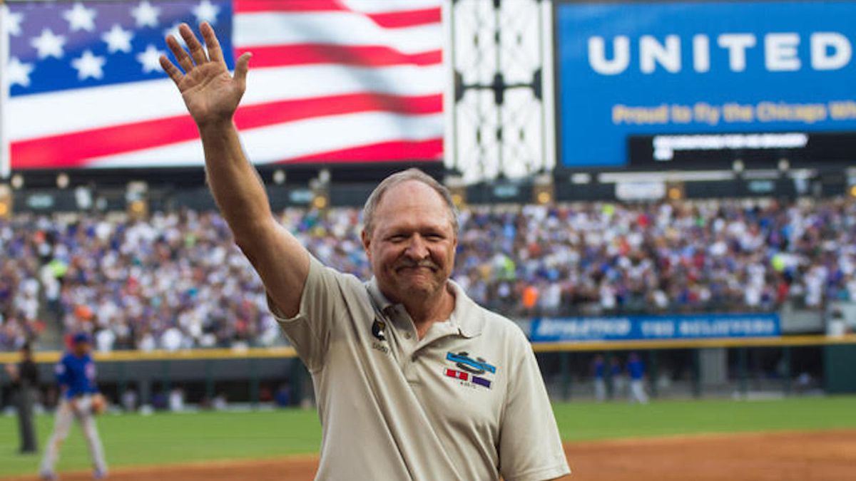 Vietnam War veteran Jim Zwit was the “hero of the day’’ at a Cubs-Sox game in 2016 at Sox park.