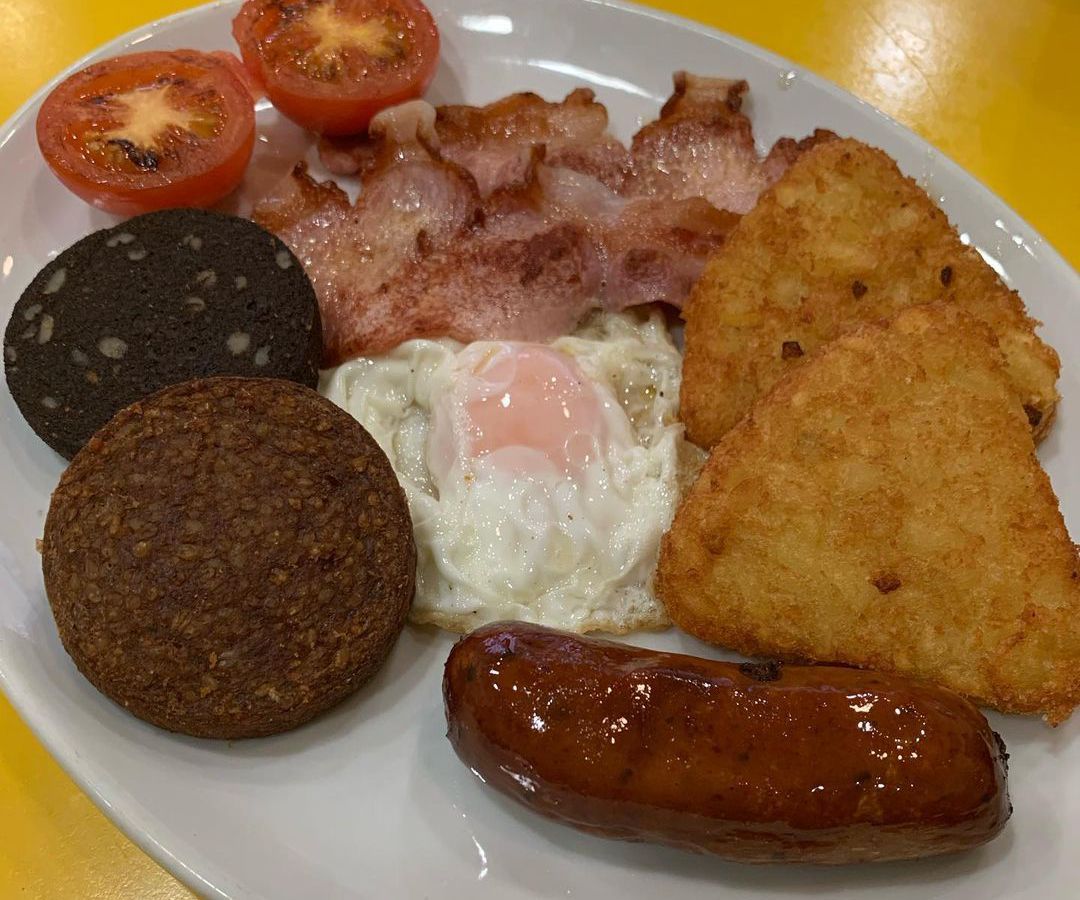 A breakfast fry-up at Mary’s Cafe