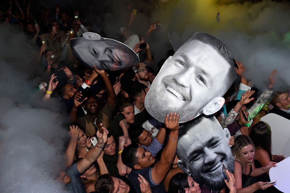 Conor McGregor After-Fight Party And Wynn Nightlife Residency Debut, Encore Beach Club At Night In Wynn Las Vegas