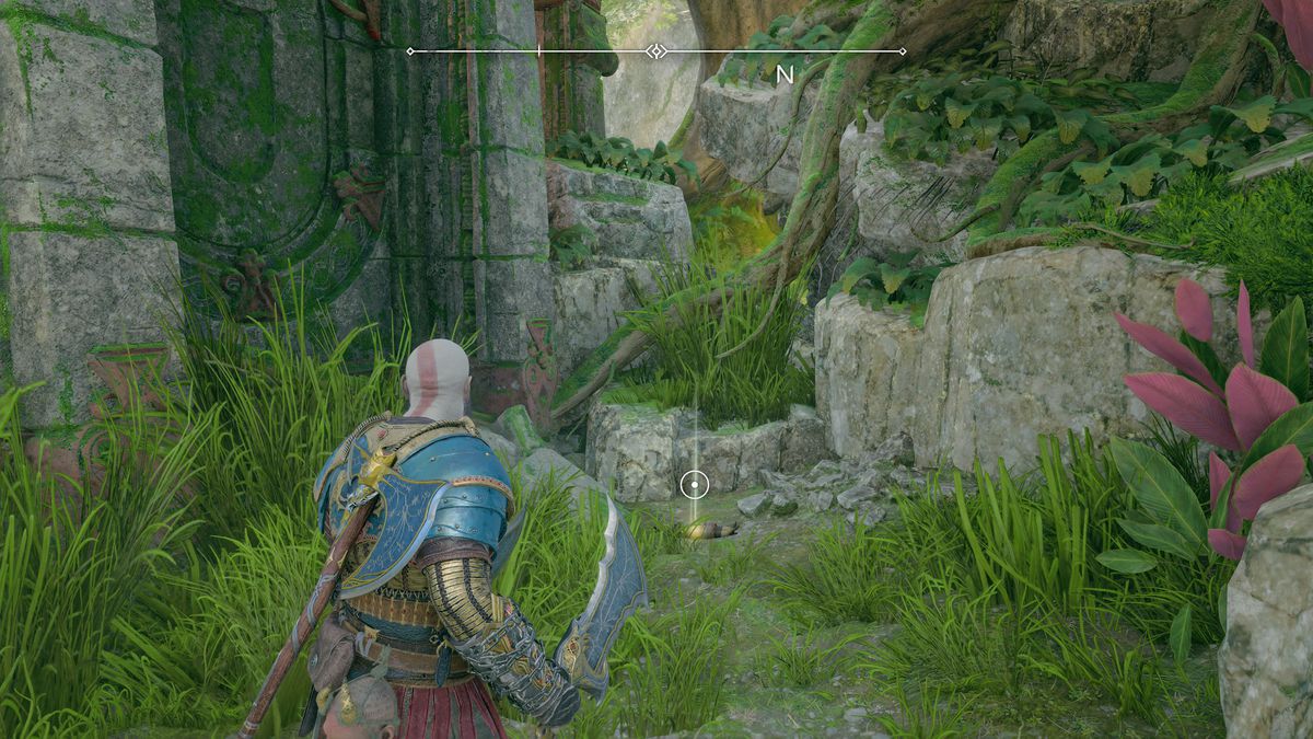 Kratos grabs a treasure map