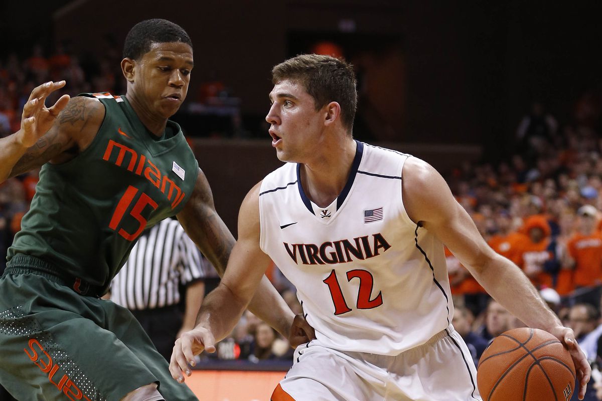 Shown here against Miami, Joe Harris plays at home for the last time Saturday, in his biggest game as a Cavalier.
