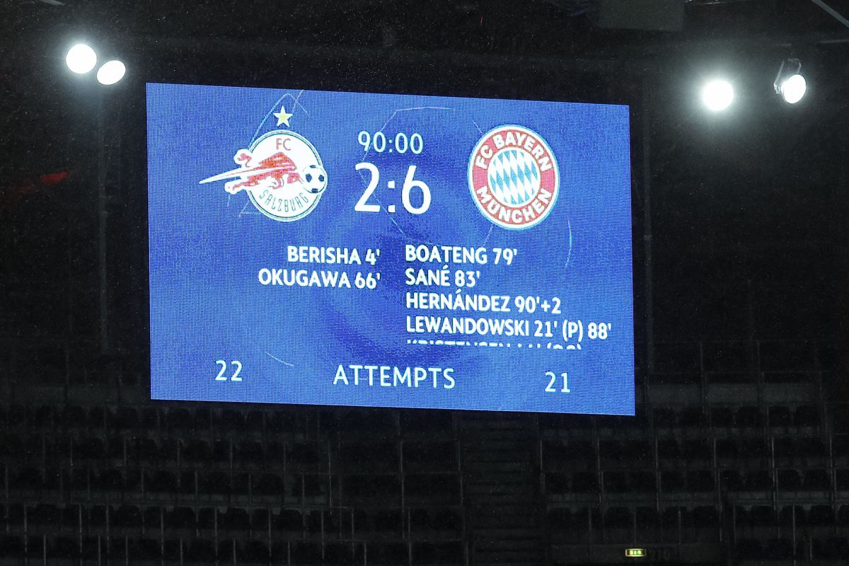 RB Salzburg v FC Bayern Muenchen: Group A - UEFA Champions League