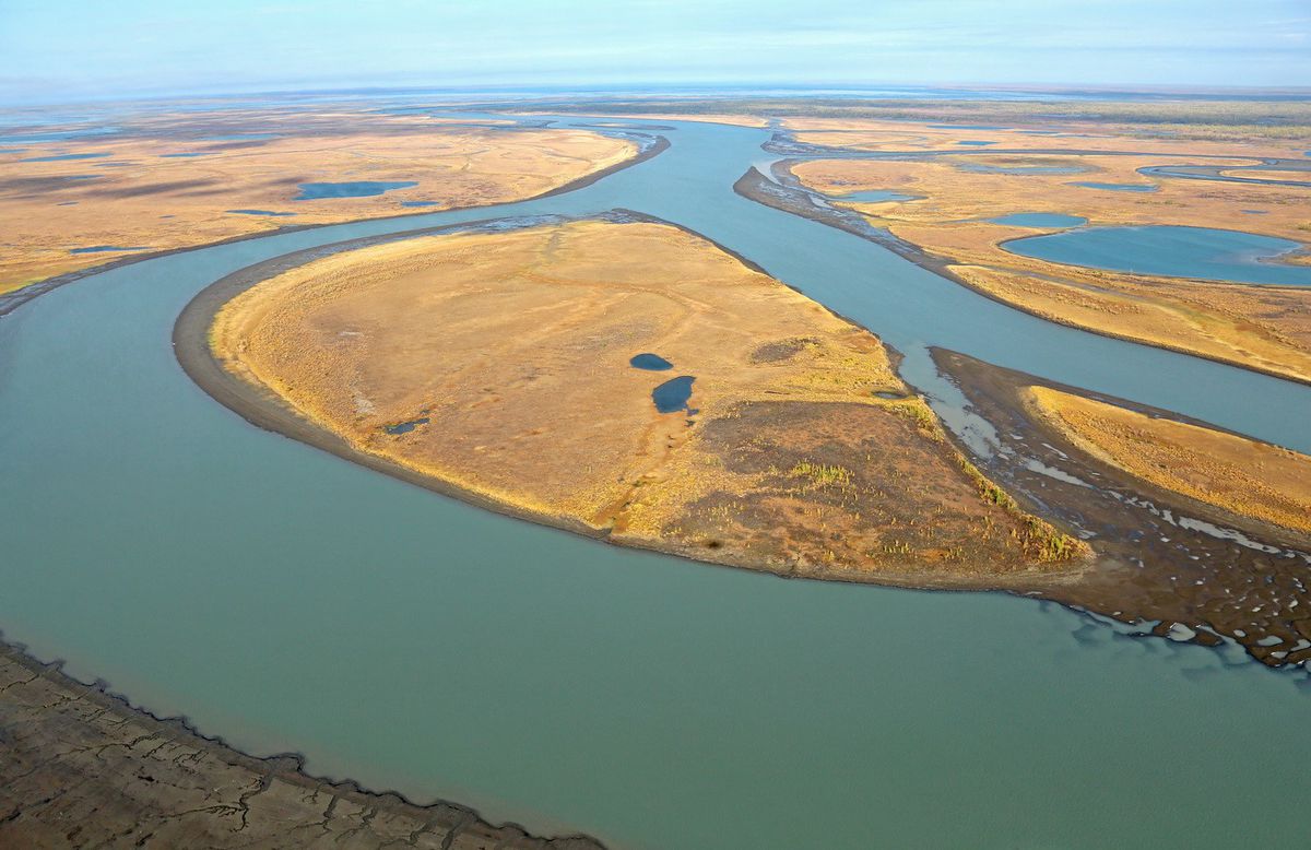 A photo of the Daldykan river sent to The Verge by Norilsk Nickel