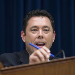 House Oversight and Government Reform Committee Chairman Rep. Jason Chaffetz, R-Utah, questions a witness during a hearing on classifications and redactions in FBI's investigative file of former Secretary of State Hillary Clinton, in Washington, Monday, Sept. 12, 2016, 