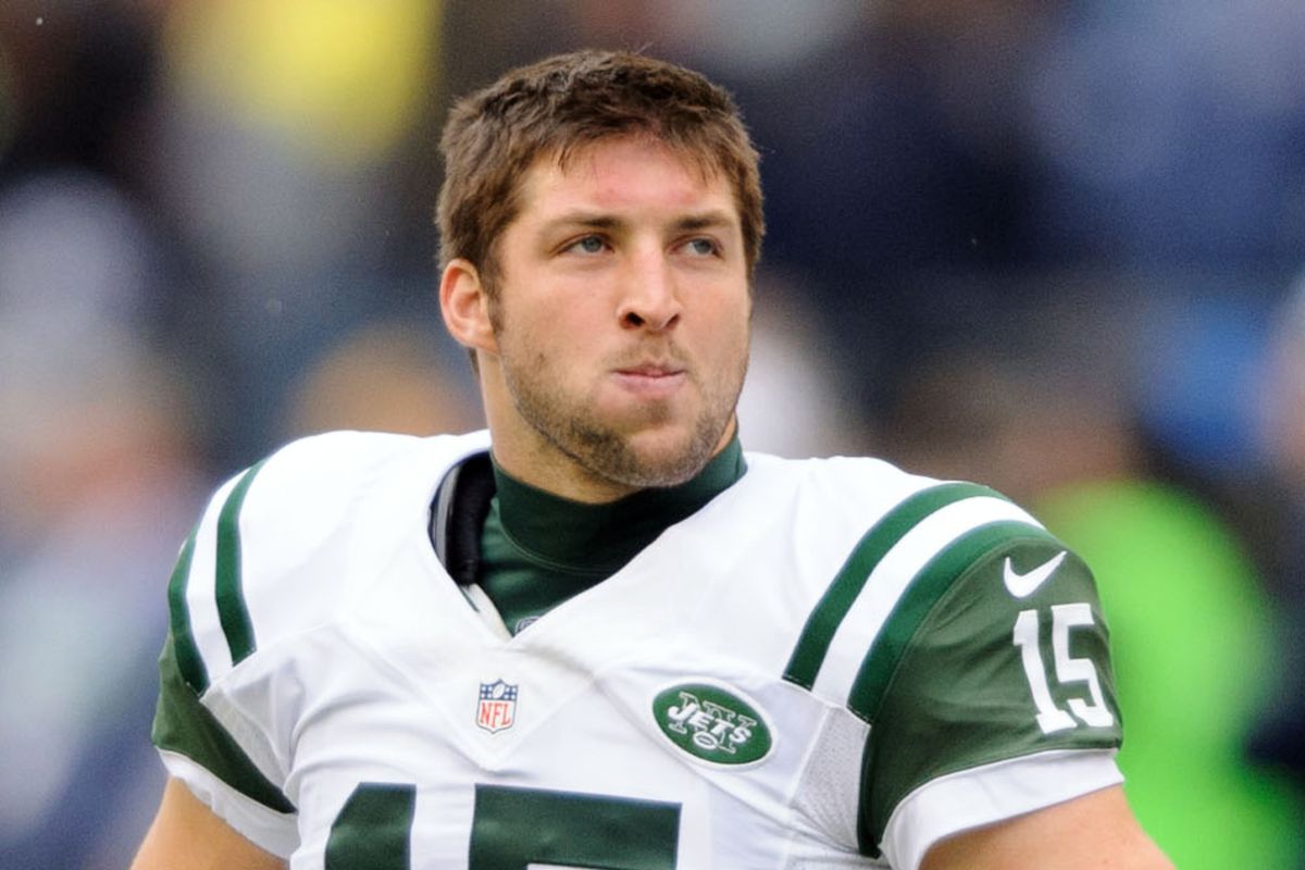 Please enjoy this photo of Tim Tebow not playing football.
