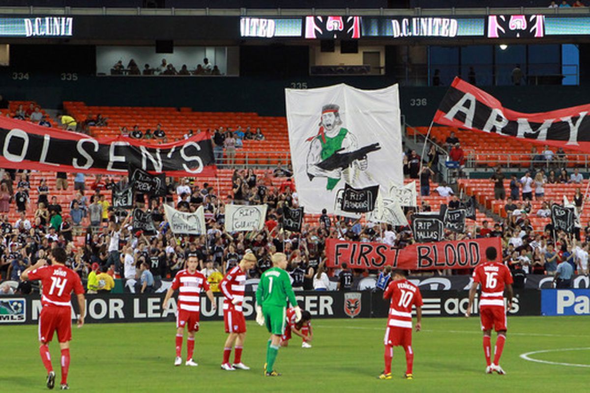 D.C. United played like Olsen's Army tonight, fouling early and often