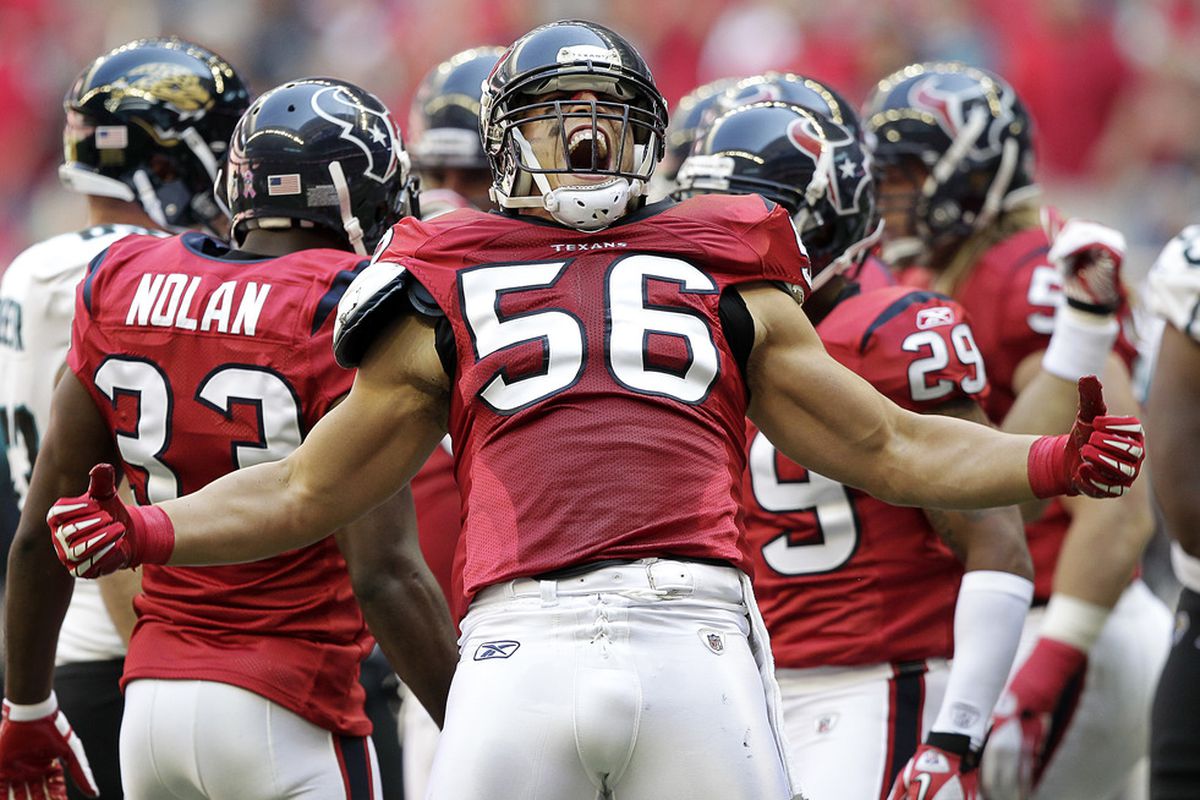 Brian Cushing is excited to hear who was the unsung hero of the game.