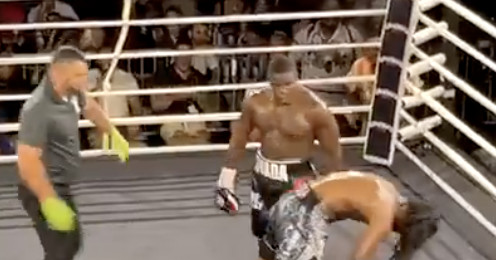 Video: Former NFL running back Frank Gore lands vicious faceplant KO in pro boxing debut