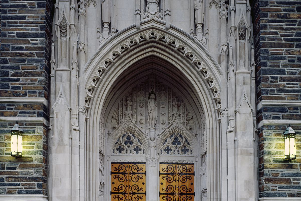 Doorway to the Duke University Chapel, Durham, North Carolina